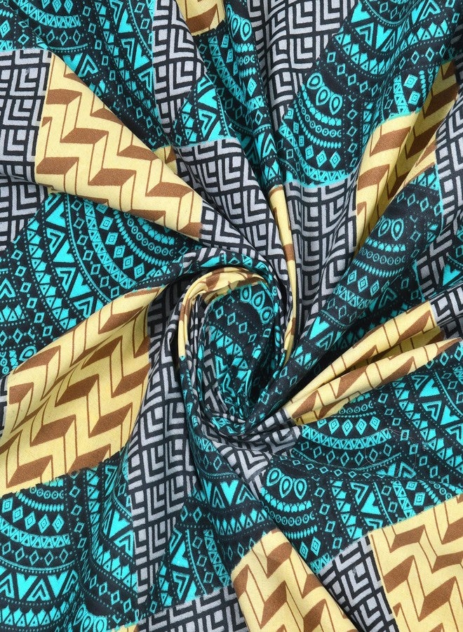 Bella Casa Double Bedsheet Set Cotton King Size with 2 Pillow Covers Geometric Desige Multi Colour - Stella Collection - Image 4