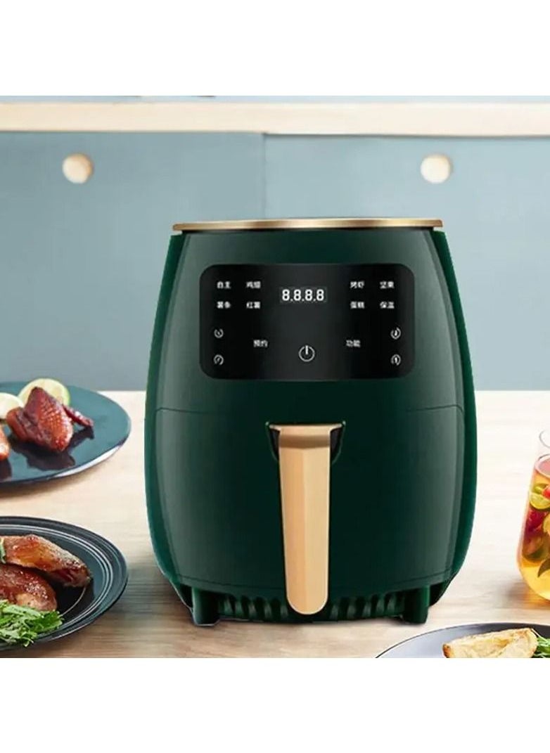SILVER CREST Air Fryer Intellect Screen Contact Control Air Fryer Multi functional Oil-Free Healthy Air Fryer Intelligent Timing Temperature Resistant Air Fryer Electric  - Image 2