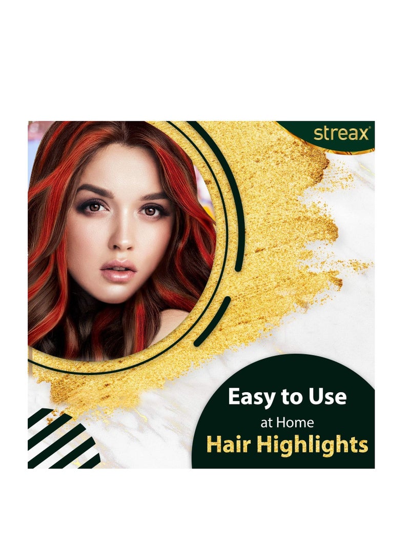 Streax Contains Walnut Argan Oil Shine On Conditioner Longer Lasting Highlights For Unisex 120ml Vibrant Red - Image 4