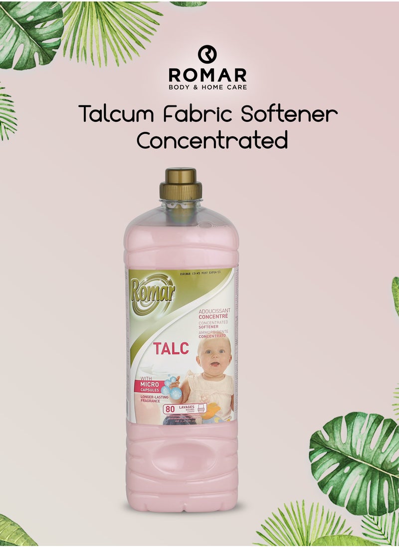 Romar - Romar Talcum Fabric Softener, Concentrated, For Softness, Shine and Long Lasting Freshness, 2L - Image 1