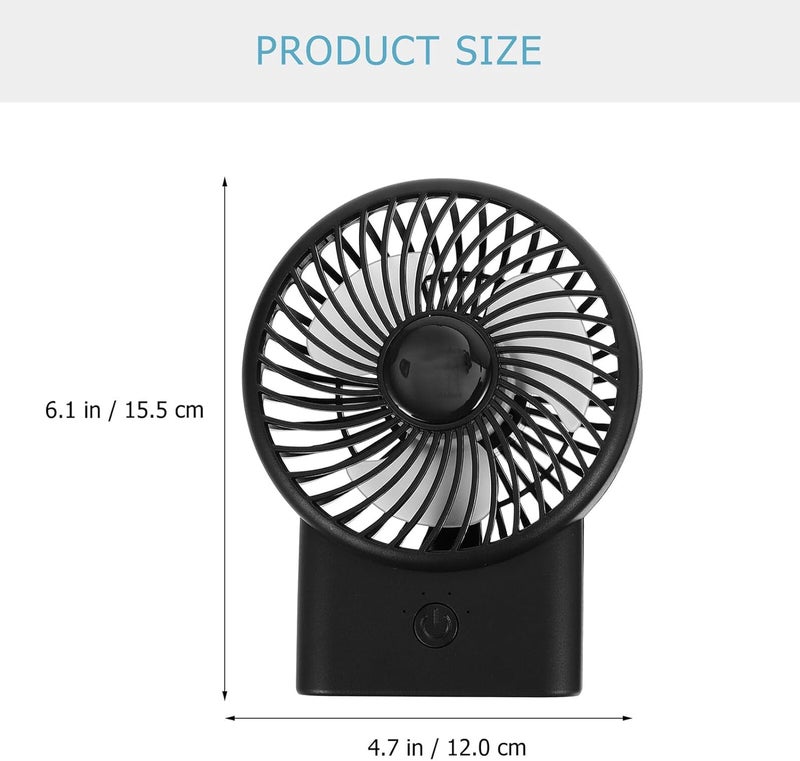 IMIKEYA Portable Handheld Silent USB Cooling Fan, Small Stroller Clip-on Fan with Rechargeable Battery, Black Tentacle Design for Carriage and Outdoor Travel - Image 1