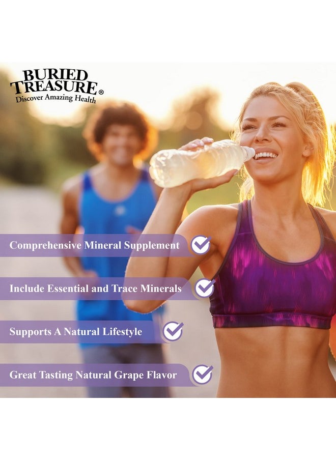 Buried Treasure - Colloidal Minerals 33Oz Natural White Grape Flavor With Over 70 Plant Derived Minerals Electrolyte Replacement Trace Minerals - Image 1