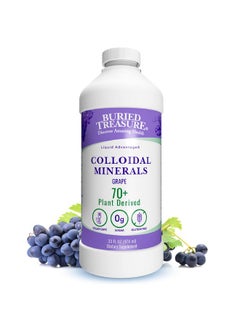 Colloidal Minerals 33Oz Natural White Grape Flavor With Over 70 Plant Derived Minerals Electrolyte Replacement Trace Minerals