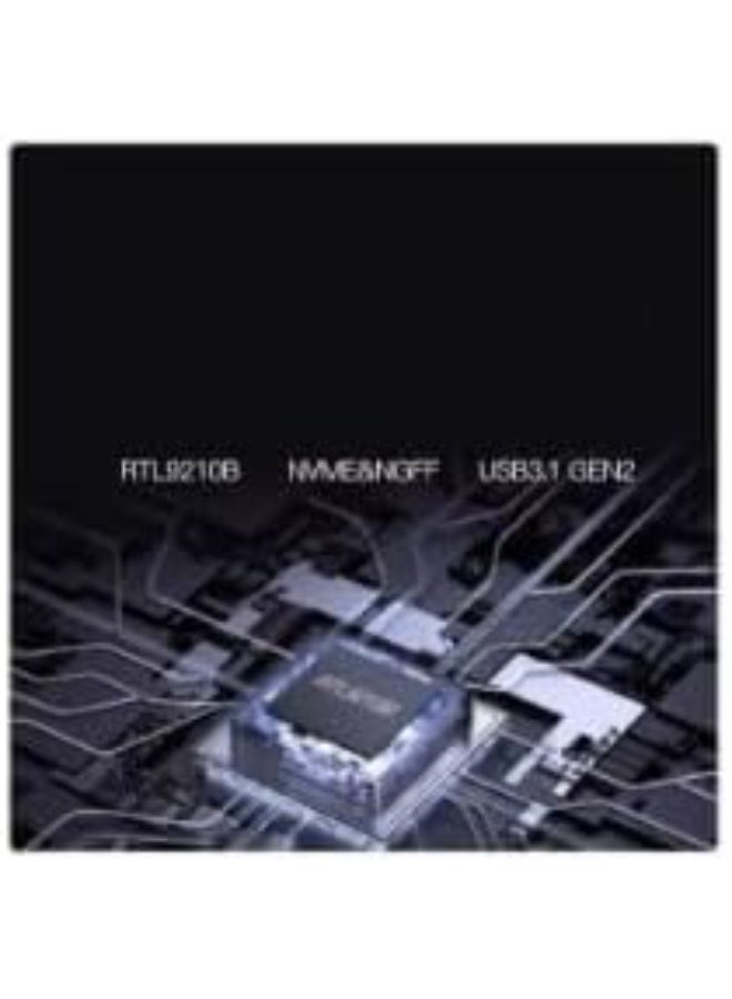 علبة شفافة لـ M.2 SSD – تدعم SATA و NVMe مزدوج البروتوكول NGFF إلى USB 3.1 بسرعات عالية - Image 5