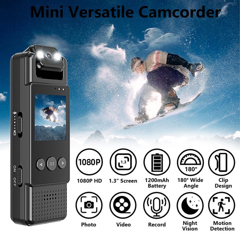1080P WiFi Body Camera with Audio and Video Recording Wearable Body Cam Mini Clip-on Camera Camcorder with 180° Rotatable Lens Night Vision Motion Detection for Law Enforcement Delivery Personal - Image 3