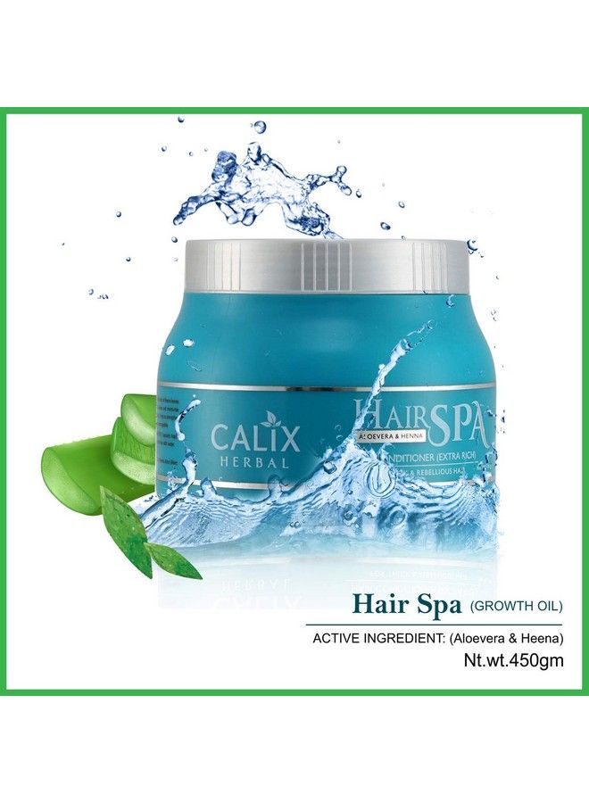 Calix Herbal Aloe Vera Hair Conditioner (Extra Rich) Ayurvedic Hair Spa With Hair Oil For Hair Thickening Strengthening And Scalp Nourishment 490G - Image 5