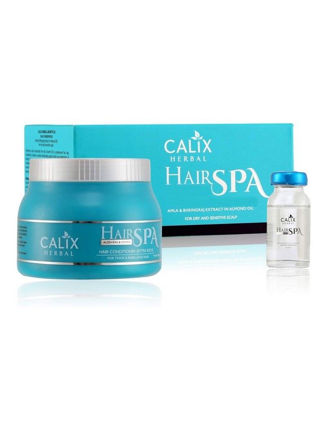 Calix Herbal Aloe Vera Hair Conditioner (Extra Rich) Ayurvedic Hair Spa With Hair Oil For Hair Thickening Strengthening And Scalp Nourishment 490G - Image 2