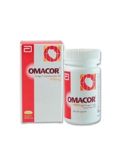 OMACOR 1000 mg Omega-3-acid ethyl esters 90 soft capsules 28s 