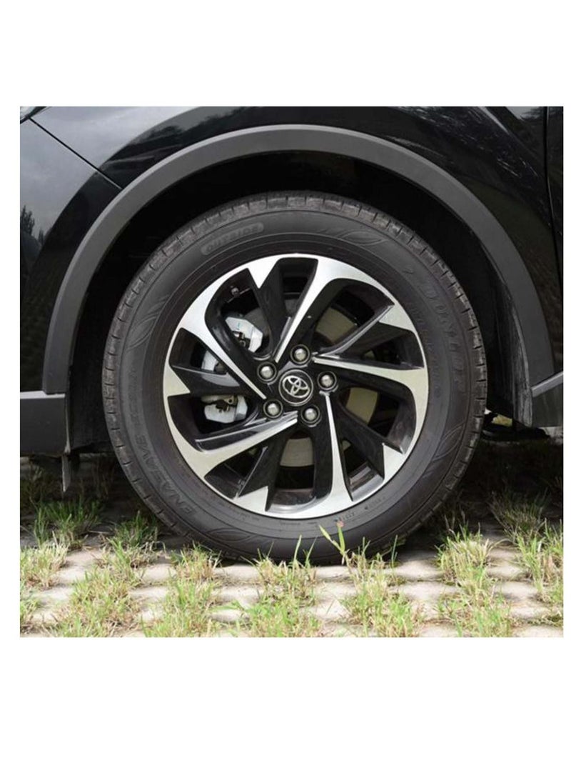 SYOSI Car Wheel Center Hub Caps for TOYOTA, Parts accessories Modified parts 4pcs Wheel Center Hub Cap Decorative Cover Kit for Camry, Sienna, Venza, Avalon, Corolla, Prius - Black, 62mm  - Image 2