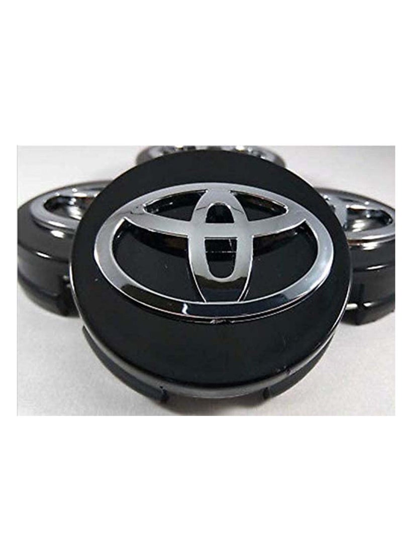 SYOSI Car Wheel Center Hub Caps for TOYOTA, Parts accessories Modified parts 4pcs Wheel Center Hub Cap Decorative Cover Kit for Camry, Sienna, Venza, Avalon, Corolla, Prius - Black, 62mm  - Image 4