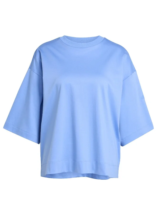 adidas W All Szn Sl T Blue Training T-Shirts For Women XS