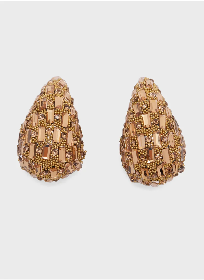 ايلا ليمتد اديشن Diamante Stud Earrings