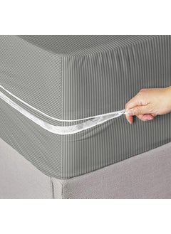 VAS COLLECTIONS Premium Cotton Mattress CoverProtector with Zipper Chain Available in Provides All Around Protection with 360 Encasing 72x36 6x3 ft Pack of 1 Dark Grey