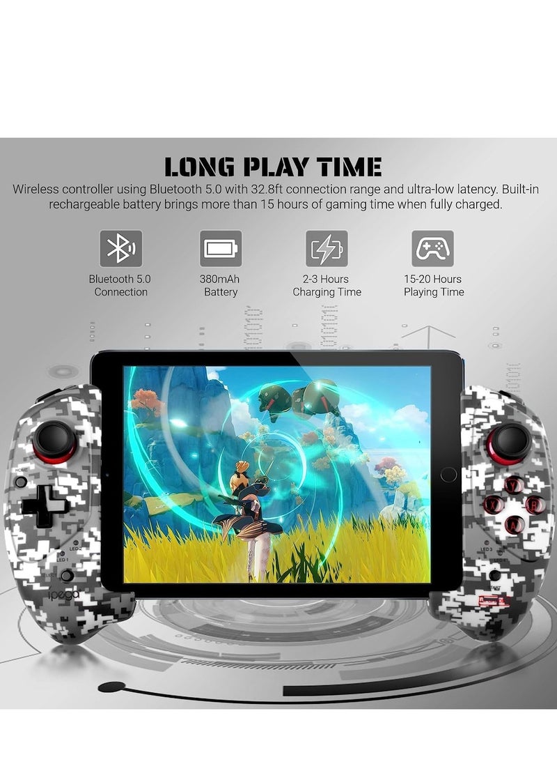 SYOSI - Gaming Controller for iPad/iPad Mini/iPad Air, iPhone 14/13/12/11, iOS, Tablet Android Gamepad Samsung Galaxy Tab, Huawei MatePad, Yoga Tab[Within 5-11 inch] PC Game Joystick COD, Steam - Image 1