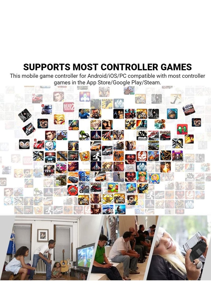 SYOSI - Gaming Controller for iPad/iPad Mini/iPad Air, iPhone 14/13/12/11, iOS, Tablet Android Gamepad Samsung Galaxy Tab, Huawei MatePad, Yoga Tab[Within 5-11 inch] PC Game Joystick COD, Steam - Image 1