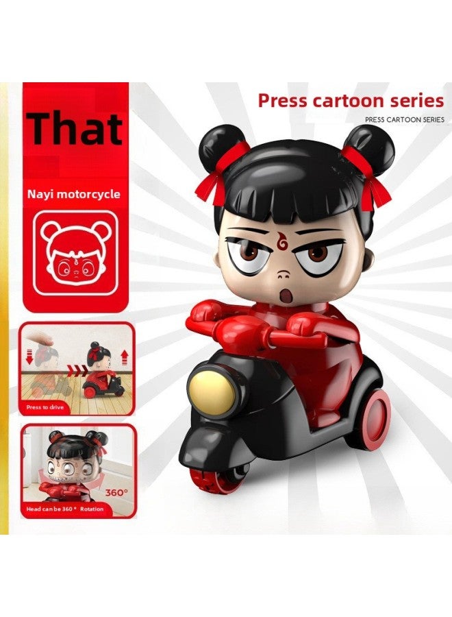 Which Press Cartoon Car Educational Toy Sliding Exercise Head Up Girl 2025 Simulation Toy Stunt Car-Color:⭐Gift Pack⭐Then Press The Cartoon Car (conscious)  - Image 4