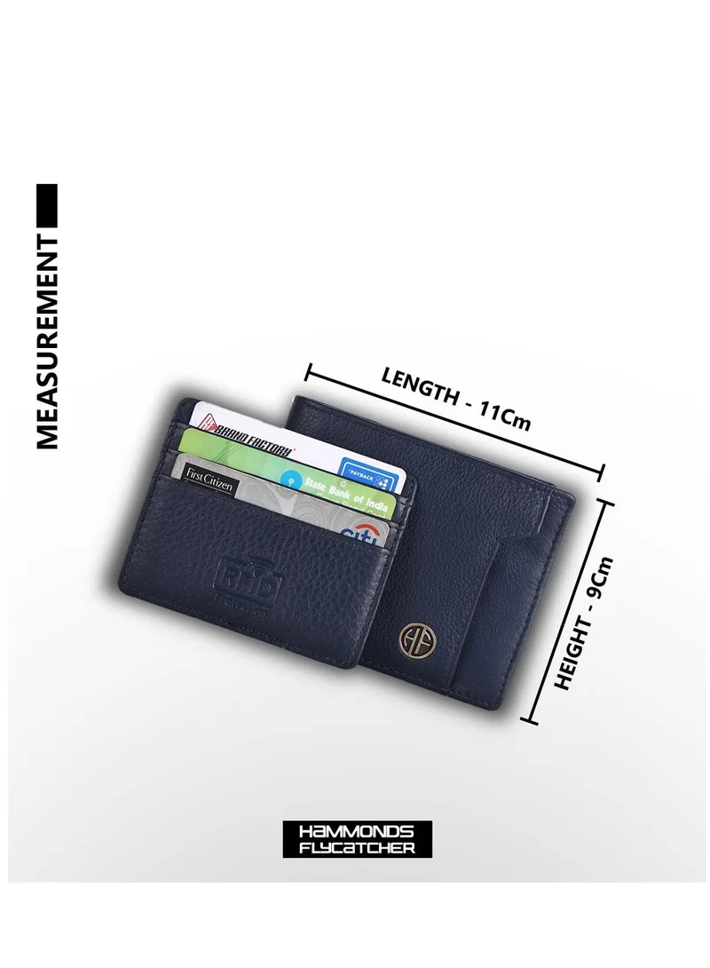 HAMMONDS FLYCATCHER  Leather Men's RFID Wallet (HF577V), Blue, Modern  | Best Price UAE