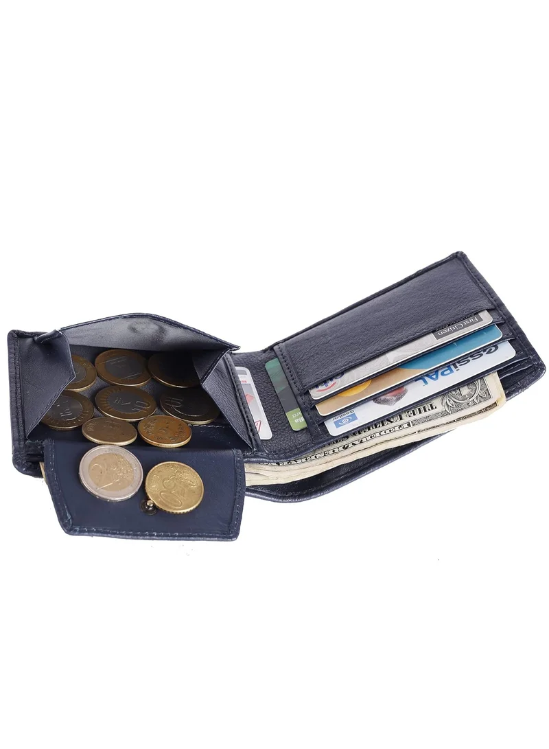 HAMMONDS FLYCATCHER  Leather Men's RFID Wallet (HF577V), Blue, Modern  | Best Price UAE