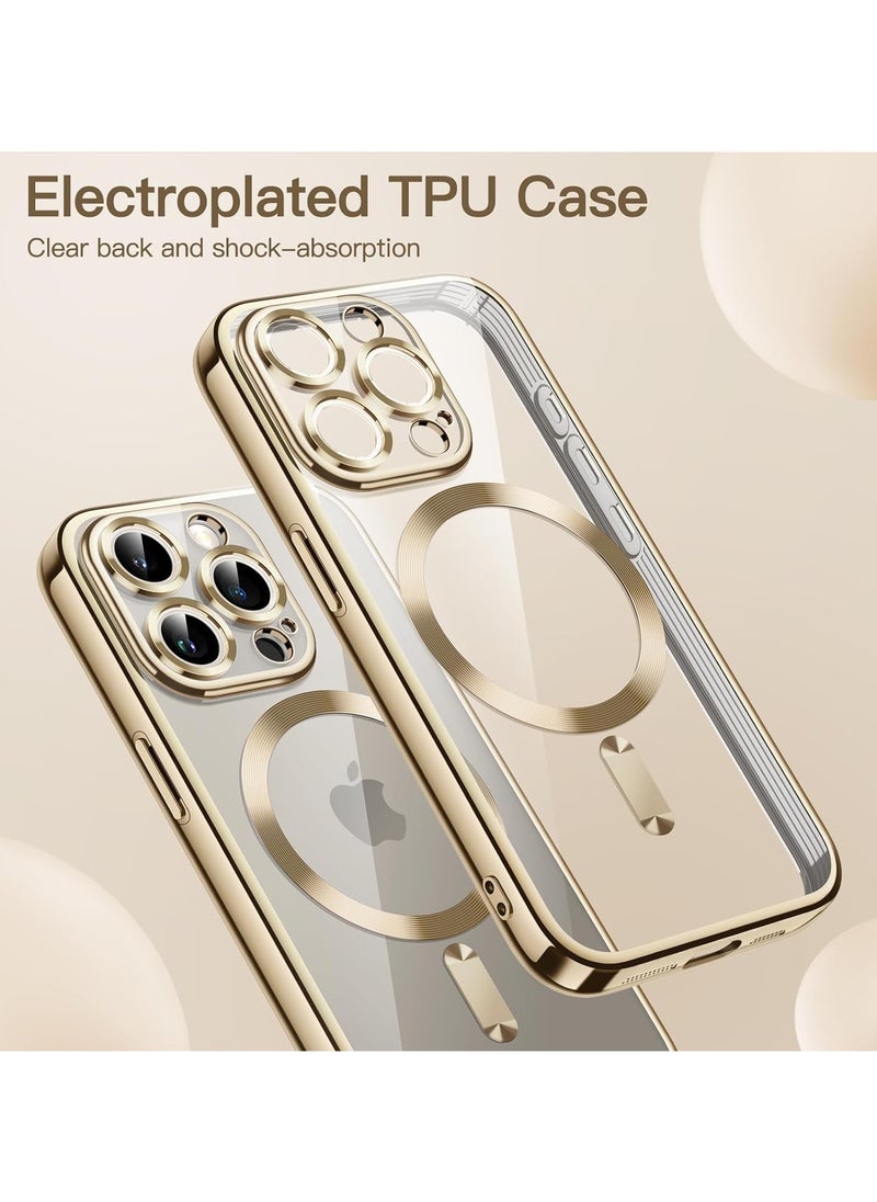 Jetech - Soft Clear Case for iPhone 15 Pro Max 6.7 Inches, Camera Protection Full, Compatible with MagSafe Wireless Charging, Shockproof Electroplated TPU Mobile Phone Case - Image 1