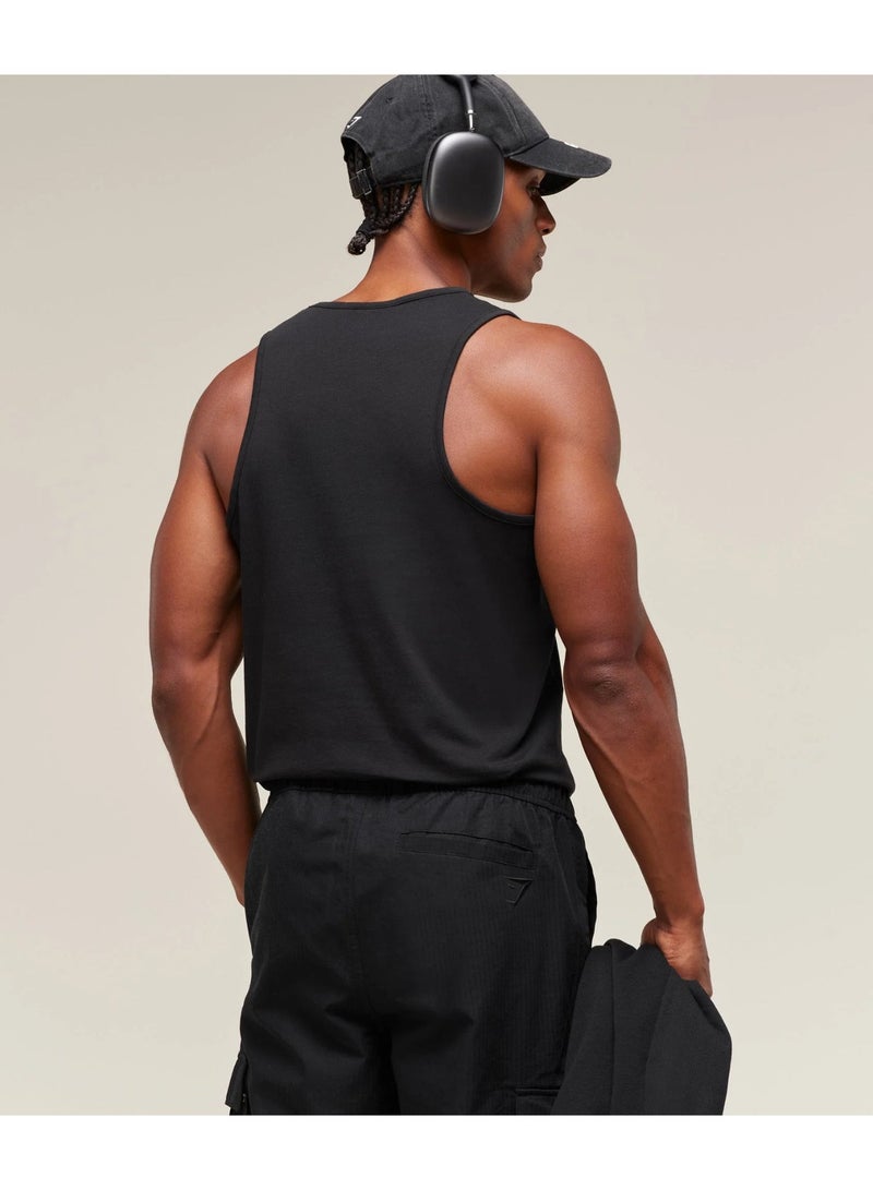 جيمشارك الرجال Gymshark إسقاط ذراع دبابة أعلى العضلات بلا أكمام قمصان رياضة التمرين - Image 4