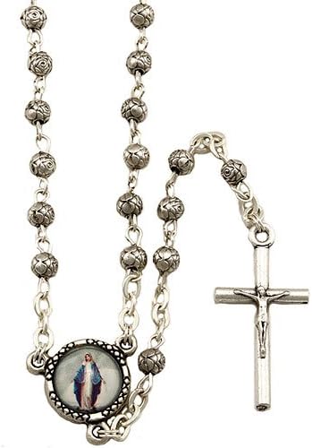RosaryMart Rosary Metal Rosebud Beads Our Lady of Grace - Image 2