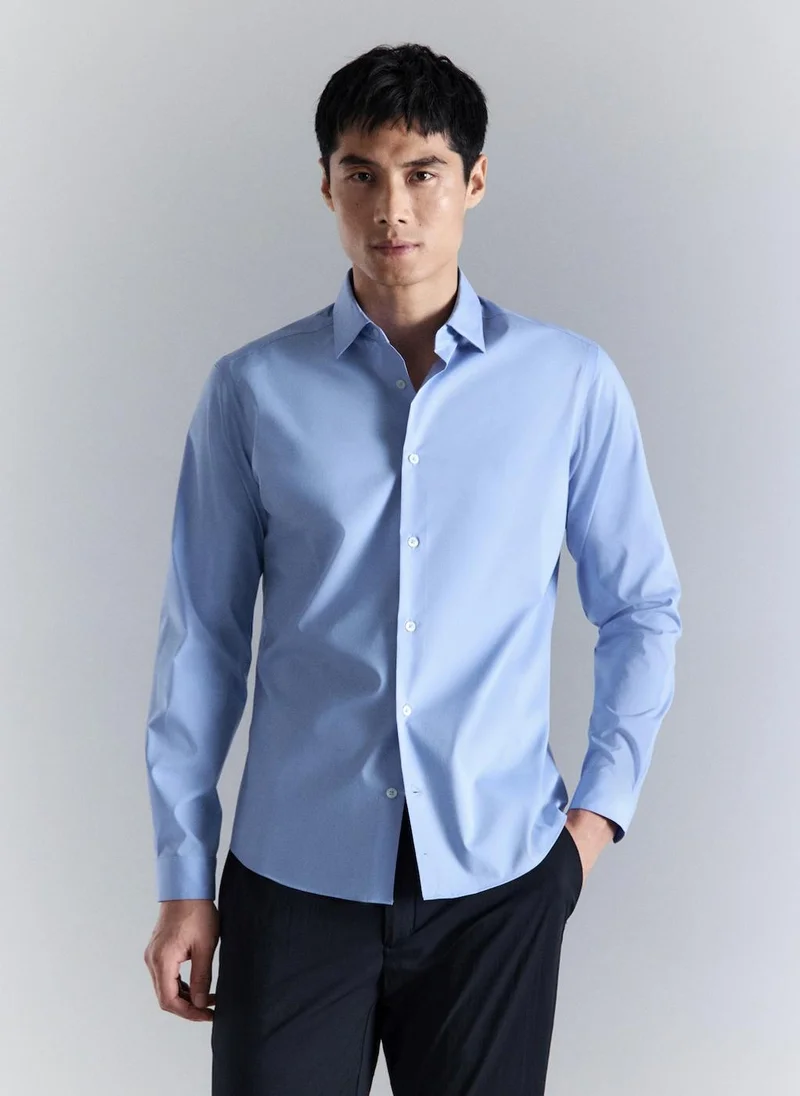 Comfort stretch non-iron shirt