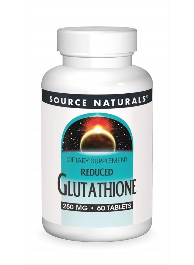 Source Naturals Glutathione, Supplement For Liver Support, 250mg - 60 Tablets - Image 1