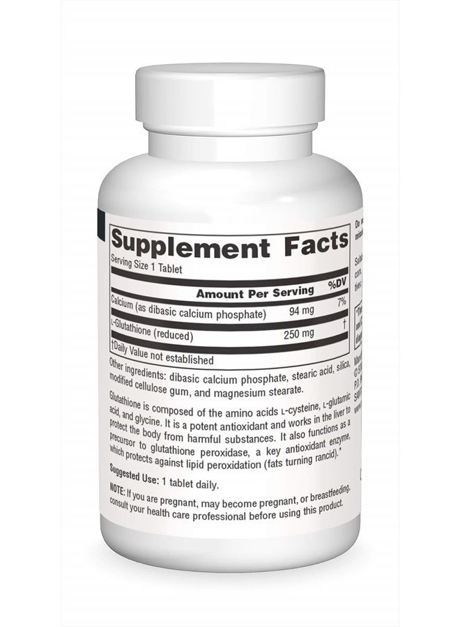 Source Naturals Glutathione, Supplement For Liver Support, 250mg - 60 Tablets - Image 3