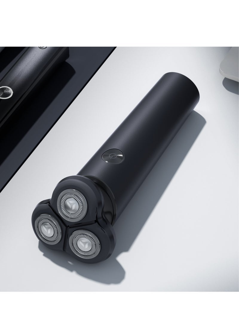 Captaintech Victor Electric Shaver for Men, 3D Independent Floating Heads, 600mAh, Rechargeable,1-Hour Fast USB-C Charging, 60min Runtime, Rotary Electric Razor - Image 2