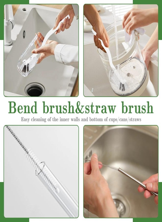 AONEZ 15pcs Crevice Cleaning Brush, Hard Bristle Scrub Brushes Tools, Multifunctional Grout Brush for Home, Bathroom, Ktichen, Window and Corners - Image 2