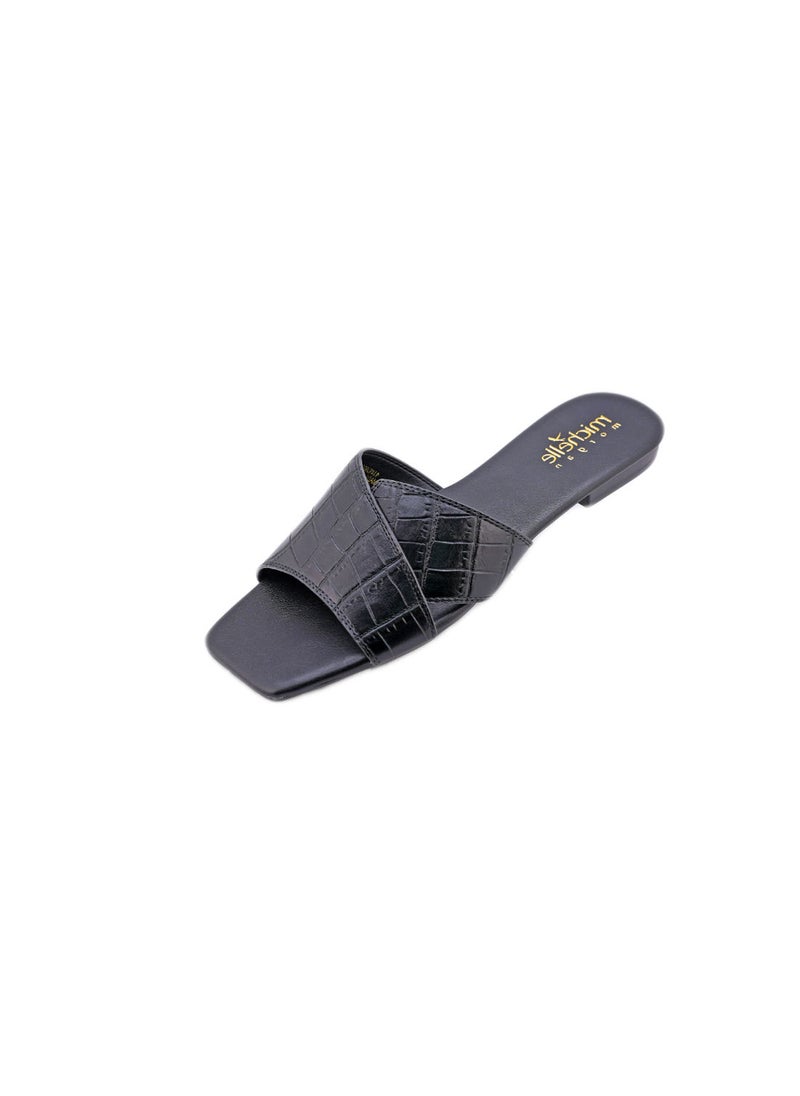 Michelle Morgan 092-2262 Michelle Morgan Casual Ladies Slides  Black  - Image 3