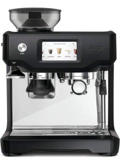 Sage - The Barista Touch Impress with Cold Extraction - Bean to Cup Coffee Machine with Grinder and Milk Frother, Black Truffle- UAE Version, 2 Year Manufacturer Warranty