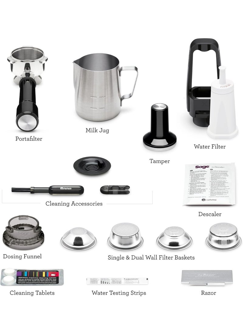 Sage - Sage - The Barista Touch Impress with Cold Extraction - Bean to Cup Coffee Machine with Grinder and Milk Frother, Black Truffle- UAE Version, 2 Year Manufacturer Warranty - Image 1