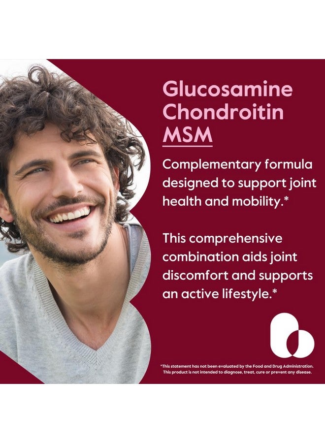 BESTVITE BESTVITE Glucosamine Chondroitin MSM 500/400/100 per Capsule (240 Capsules) with Patented OptiMSM - Maximum Strength Formula for Joint Support - No Stearates - Gluten Free - Non GMO - Image 2