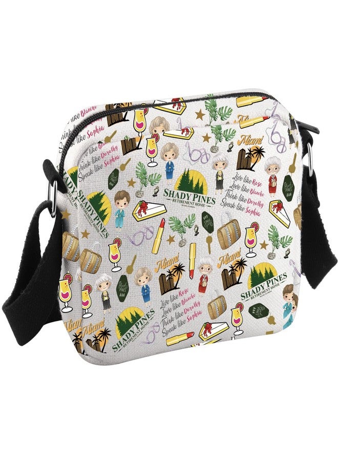 GJTIM TV Show Inspired Zipper Pouch TV Show Merchandise Gift Best Friend Birthday Gift Crossbody Bag for BFF (Golden TV Pattern HKB) - Image 1