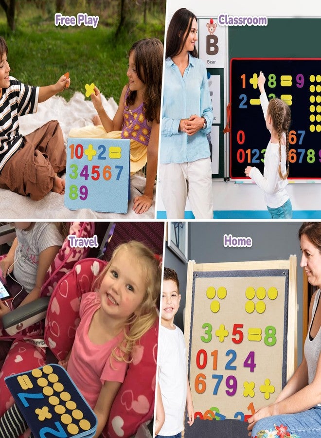 CHEFAN Felt Numbers for Kids, Board Pieces, Precut Story Pieces, Figures, Number Learning Toy for Counting, Math Counters for Preschool Kindergarten - Image 3