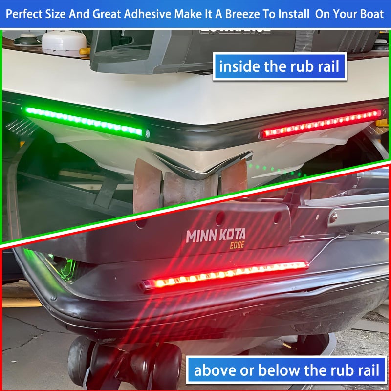 Seaperk LED Navigation Light, Red and Green Marine Lights for Boats, Bow Lights for Night Fishing and Boating - Image 4