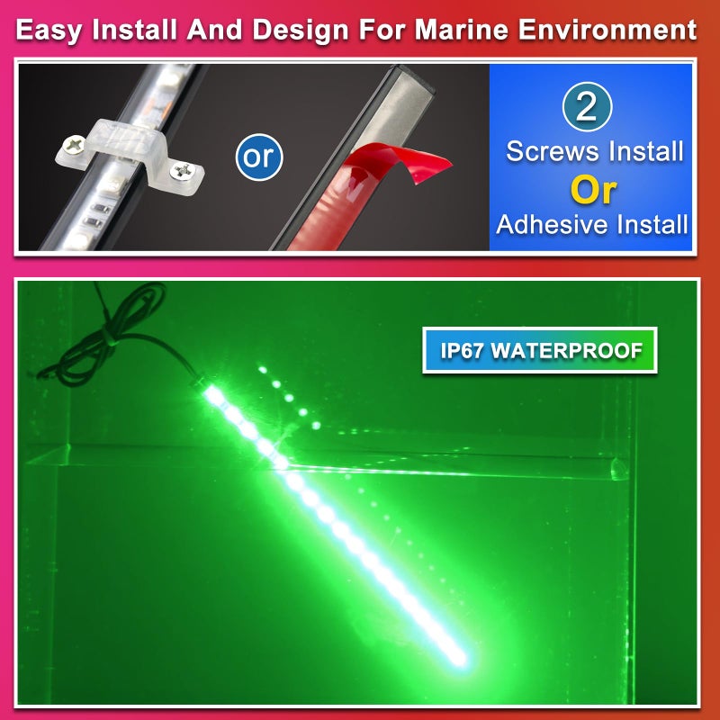 Seaperk LED Navigation Light, Red and Green Marine Lights for Boats, Bow Lights for Night Fishing and Boating - Image 3