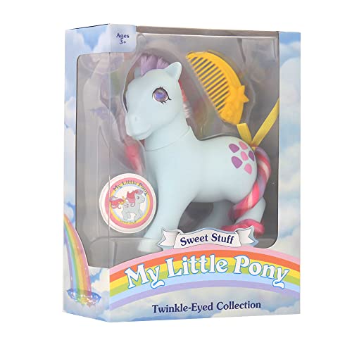 Basic Fun My Little Pony Sweet Stuff Classic Rainbow Ponies | Twinkle-Eyed Collection, Retro Horse Gifts, Toy Animal Figures, Horse Toys for Boys and Girls Ages 3 35297, Multicolor - Image 5