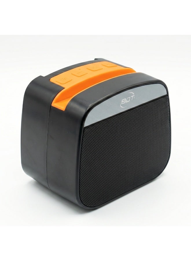 BDT مكبر صوت بلوتوث AN-332 – صوت عالي الجودة – يدعم USB وTF Card – إضاءة LED – سماعة محمولة (Music Disco Series) اسود - Image 1