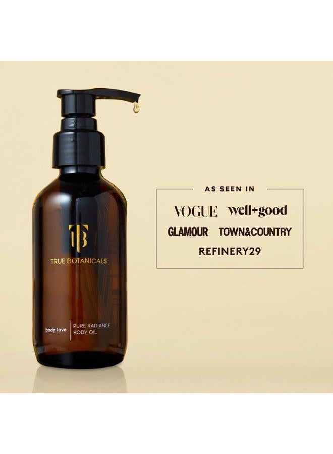 True Botanicals Pure Radiance Body Oil | Anti-Aging Body Oil for All Skin Types | Moisturize & Restore Skin Health | Dermatologist Tested, All Natural, Vegan, Clinically Proven | 3.9 fl oz | 114 ml - Image 5