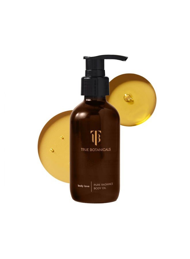 True Botanicals Pure Radiance Body Oil | Anti-Aging Body Oil for All Skin Types | Moisturize & Restore Skin Health | Dermatologist Tested, All Natural, Vegan, Clinically Proven | 3.9 fl oz | 114 ml - Image 1