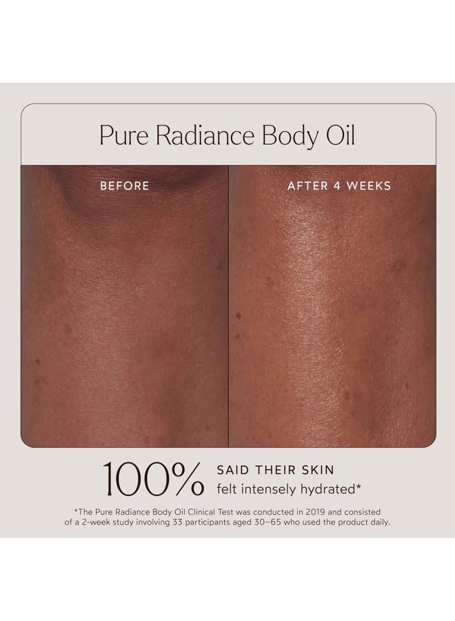 True Botanicals Pure Radiance Body Oil | Anti-Aging Body Oil for All Skin Types | Moisturize & Restore Skin Health | Dermatologist Tested, All Natural, Vegan, Clinically Proven | 3.9 fl oz | 114 ml - Image 4