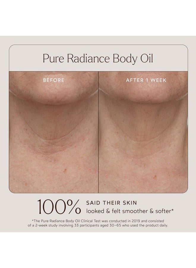 True Botanicals Pure Radiance Body Oil | Anti-Aging Body Oil for All Skin Types | Moisturize & Restore Skin Health | Dermatologist Tested, All Natural, Vegan, Clinically Proven | 3.9 fl oz | 114 ml - Image 3