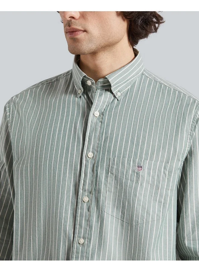 GANT  Reg Brushed Twill Stripe Shirt for Men | Best Price UAE