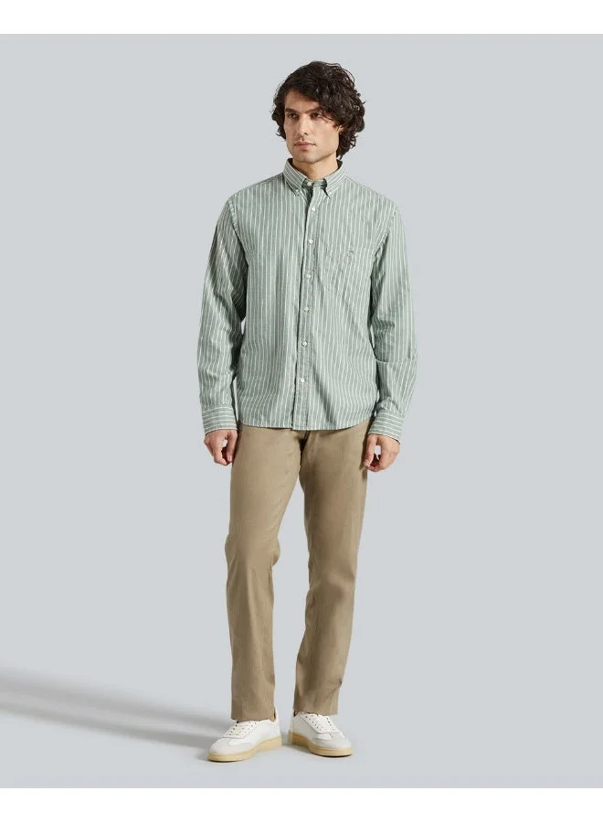 غانت قميص مخطط تويل مصقول