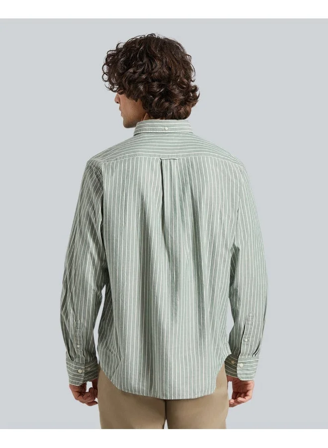 GANT  Reg Brushed Twill Stripe Shirt for Men | Best Price UAE