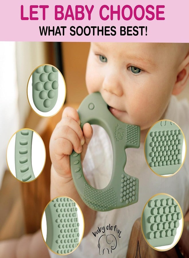 MR. JV MR.JV Baby Soft Teething Mitten Glove | Teether for 3 to 6 Months Baby | Teething Pain Relief Toy Glove | Natural Remedy for Infants & Toddlers (Pack of 1) | Silicone | Multicolor (Elephant) - Image 5