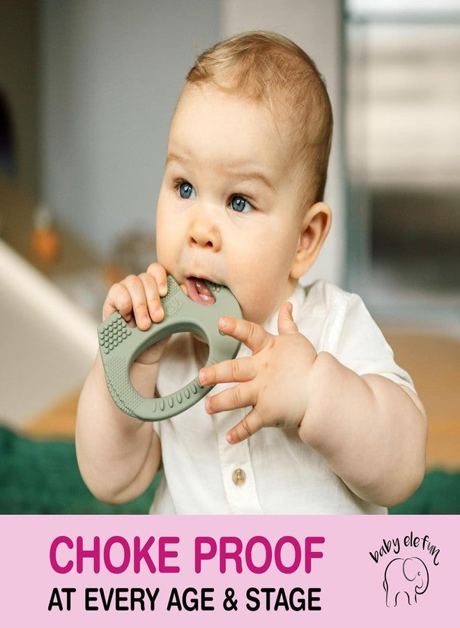 MR. JV MR.JV Baby Soft Teething Mitten Glove | Teether for 3 to 6 Months Baby | Teething Pain Relief Toy Glove | Natural Remedy for Infants & Toddlers (Pack of 1) | Silicone | Multicolor (Elephant) - Image 2