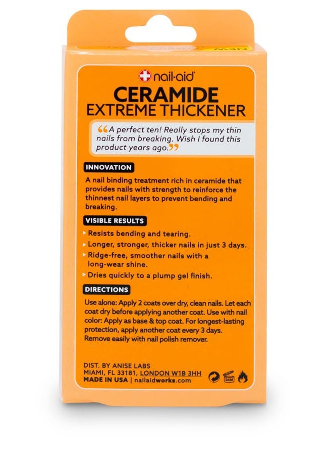 NAIL-AID Ceramide Extreme Thickener + Gel Top Coat, Clear, 2 Count - Image 4